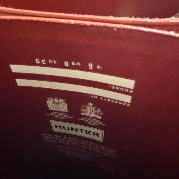 Like New Hunter Red Women's Winter & Rain Boots - Picture 3 of 6